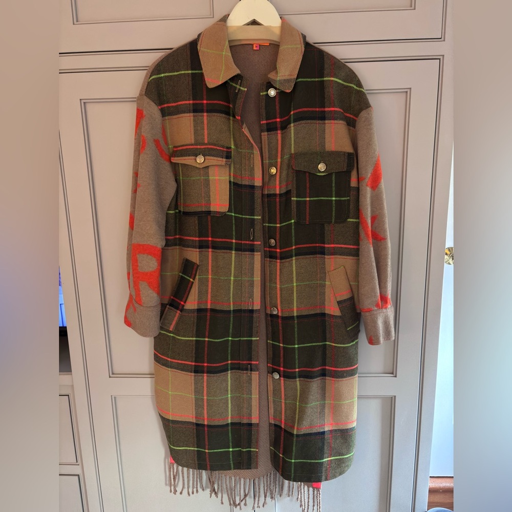 Vilagallo autumn plaid wool jacket.